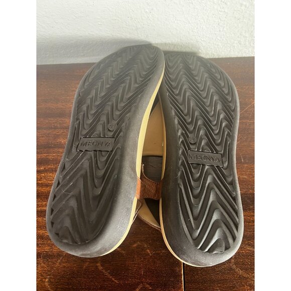 MEGNYA Orthotic Sandals Womens Sz 7.5 Brown Vegan Plantar Fasciitis Flat Feet Ho - Picture 12 of 13